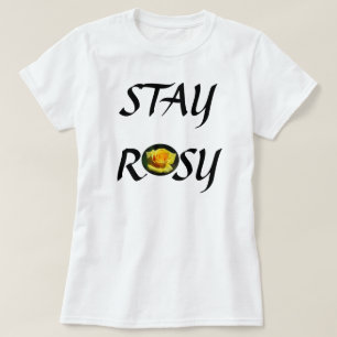 T-shirt Restez Rosy Chemise Rose Jaune