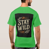 T-shirt Restez sauvage (Dos)