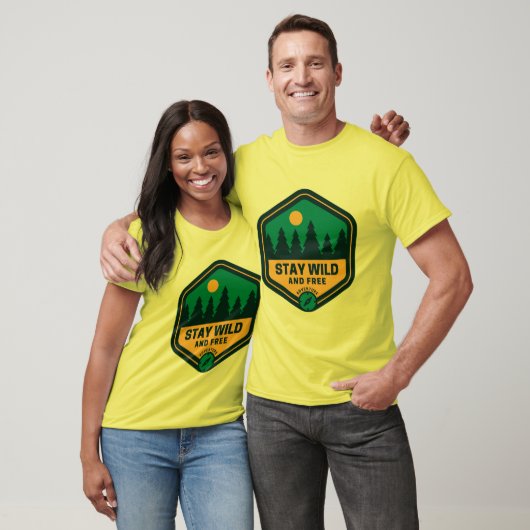 T-shirt Restez sauvage et libre (Unisexe)