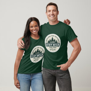 T-shirt Restez sauvage et libre