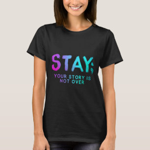 T-shirt Restez Semicolon Mois de sensibilisation à la prév