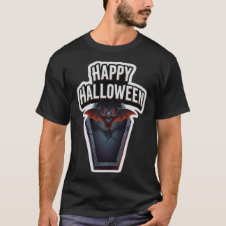 T-shirt Restez Spooky Graphique 3D Halloween avec chauves-
