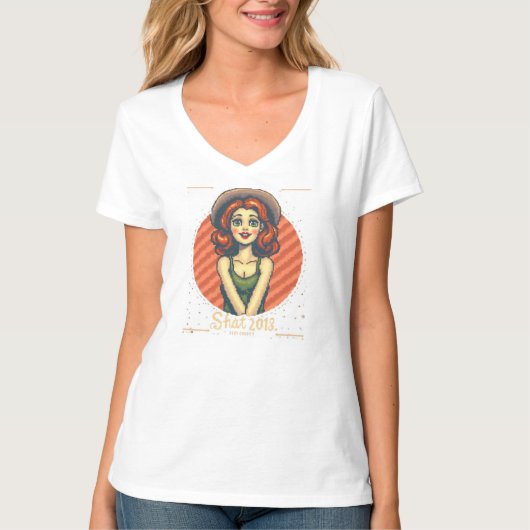 T-shirt Restez Super Retro Sunset (Devant)