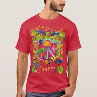 T-shirt Restez Super Vintage les années 70 Vibe Champagne 
