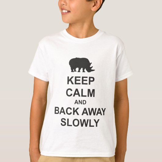 T-shirt Restez tranquille et retenez lentement (Devant)