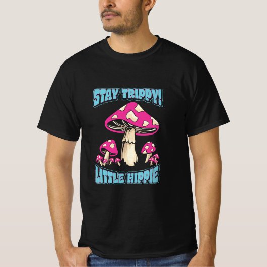 T-shirt Restez Trippy ! Petite hippie (Devant)