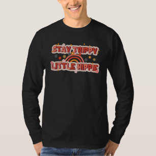 T-shirt Restez Trippy Petits Hippies Arc-en-ciel Vintage