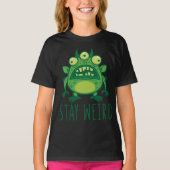 T-shirt Restez un monstre Alien bizarre (Devant)