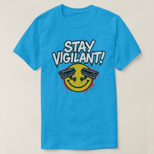 T-SHIRT RESTEZ VIGILANTS - BSQS (Design devant)