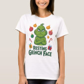T-shirt Resting Grinch Face (Devant)