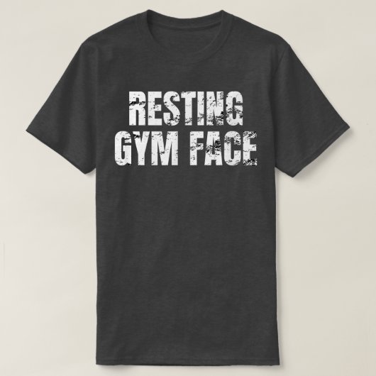 T-shirt Resting Gym Face (Design devant)