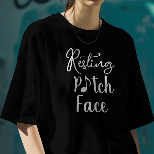 T-shirt Resting Pitch Face – Funny Music Pun
