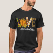 T-shirt Restorative Aide Love Automne Citrouille léopard (Devant)