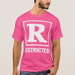 T-shirt Restricted Rated R Movie Night Film Children Popco