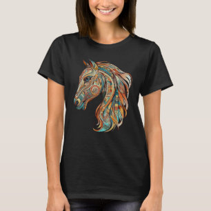 T-shirt Résumé Géométrique Abstrait Tribal Amérindien Chev