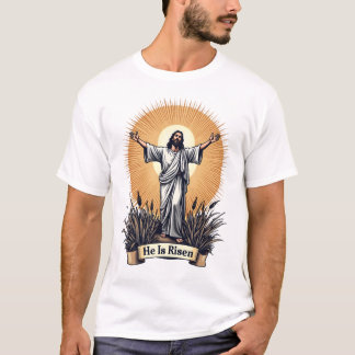 T-shirt Résurrection de Jésus Gravure Vintage Chemise de F