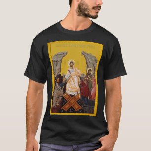 T-shirt Résurrection du Christ ami d'icône orthodoxe serbe