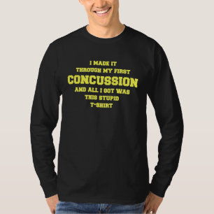 T-shirt Rétablissez-vous vite COMMOTION CÉRÉBRALE Récupér