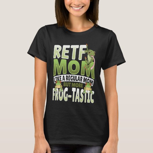T-shirt RETF Mom Red Eyed Tree Frog Mama (Devant)