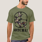 T-shirt Réticules de chasse de canard (Devant)