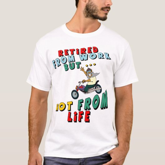 T-shirt Retiré du travail (Devant)