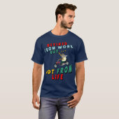 T-shirt Retiré du travail (Devant entier)