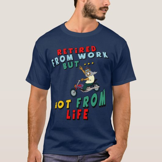 T-shirt Retiré du travail (Devant)