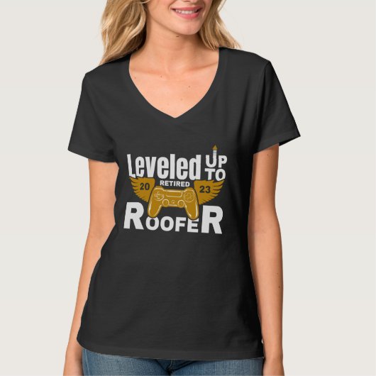 T-shirt Retire Retired Roofer Retirement 2023 (Devant)