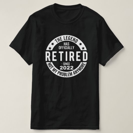 T-shirt Retired (Design devant)
