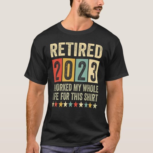 T-shirt Retired 2023 (Devant)