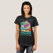 T-shirt Retired Astronomy Teacher Flamingo (Devant entier)