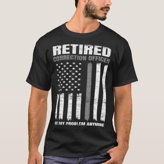 T-shirt Retired Correction Officer Retirement US American  (Devant)