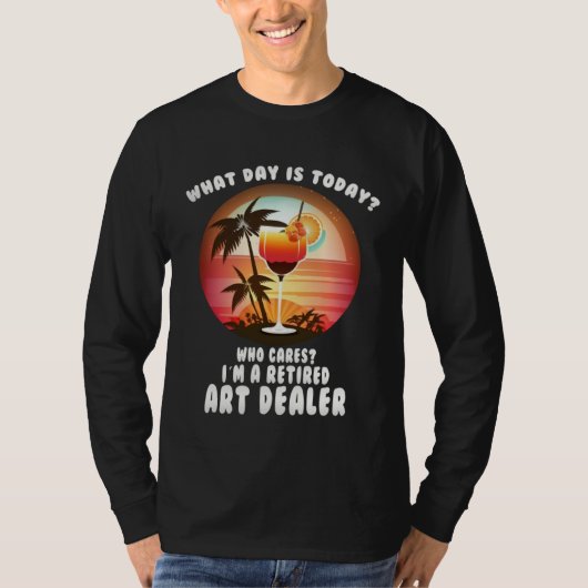 T-shirt Retired dealer retired retirees (Devant)