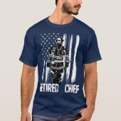 T-shirt Retired Fire Chief Firefighter   Fireman Gift (Devant)