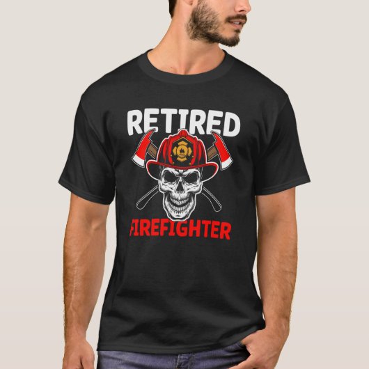 T-shirt Retired Firefighter (Devant)