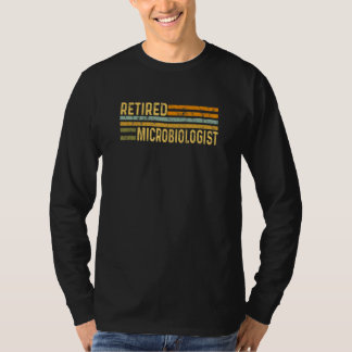 T-shirt Retired Microbiologist Distressed Retirement Retir