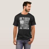 T-shirt Retired Oral Surgeon Profession American Flag Prem (Devant entier)
