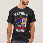 T-shirt Retired Postal Worker Mailman (Devant)