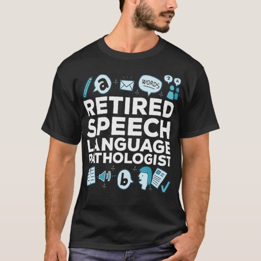T-shirt Retired Speech Language Pathologist Retirement Gif (Devant)
