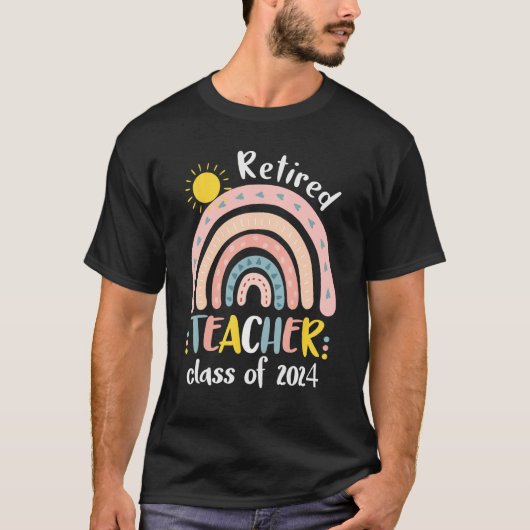 T-shirt Retired Teacher Class Of 2024 Retiring Teacher Ret (Devant)