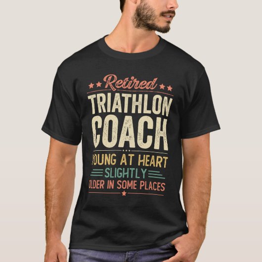 T-shirt Retired Triathlon Coach (Devant)