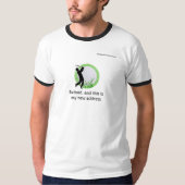T-shirt Retired with new Golfing address  (Devant)