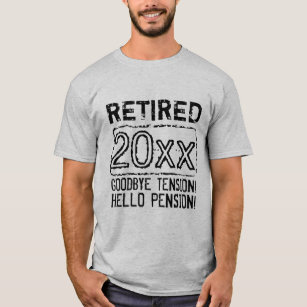 T-shirt Retirement party shirt for retired pensioner 2022