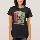 T-shirt Retirement Retired Mathematician (Devant)