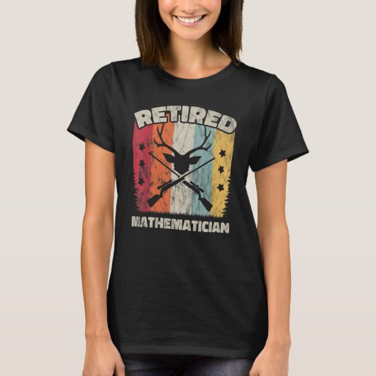T-shirt Retirement Retired Mathematician (Devant)