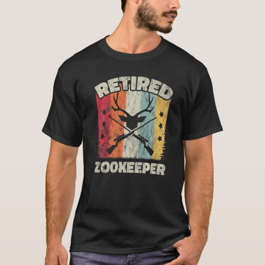 T-shirt Retirement Retired Zookeeper (Devant)