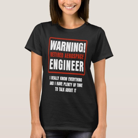 T-shirt Retirement Retiree Engineering Retired Aerospace E (Devant)