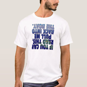 T-shirt Retirez-moi dans le bateau (les poissons)