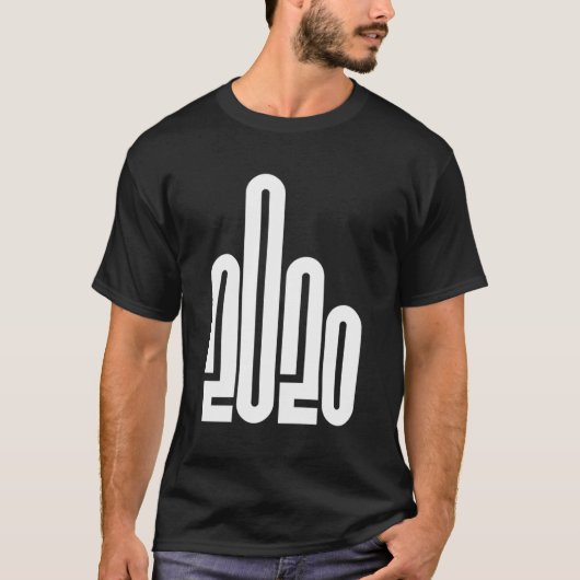 T-shirt Retour 2020 Moyen doigt F U Graphic New Ye (Devant)