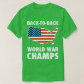 T-shirt Retour à Back WorldChamps USA (Design devant)